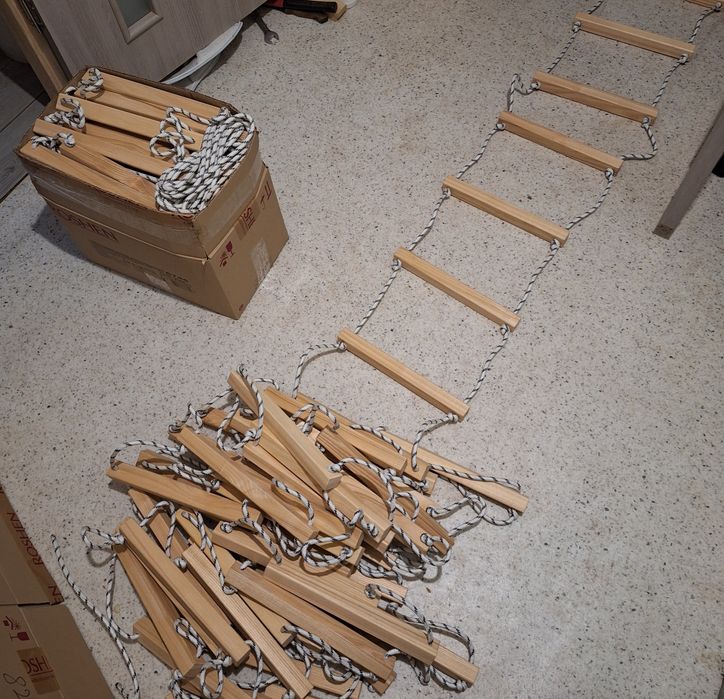 Лестница веревочная на метраж. Мотузкова драбин