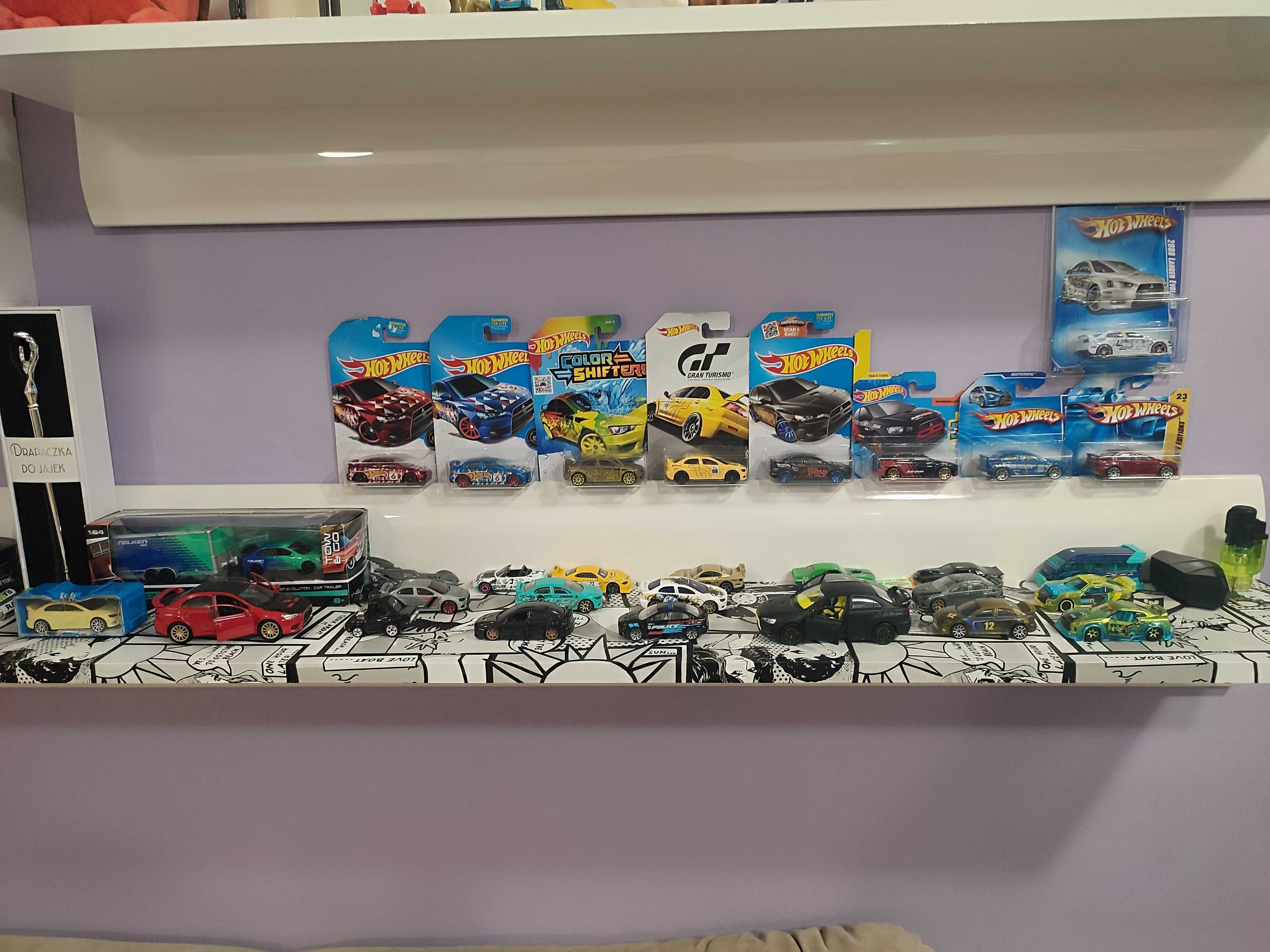 kolekcja hotwheels i samochodów Mitsubishi Lancer