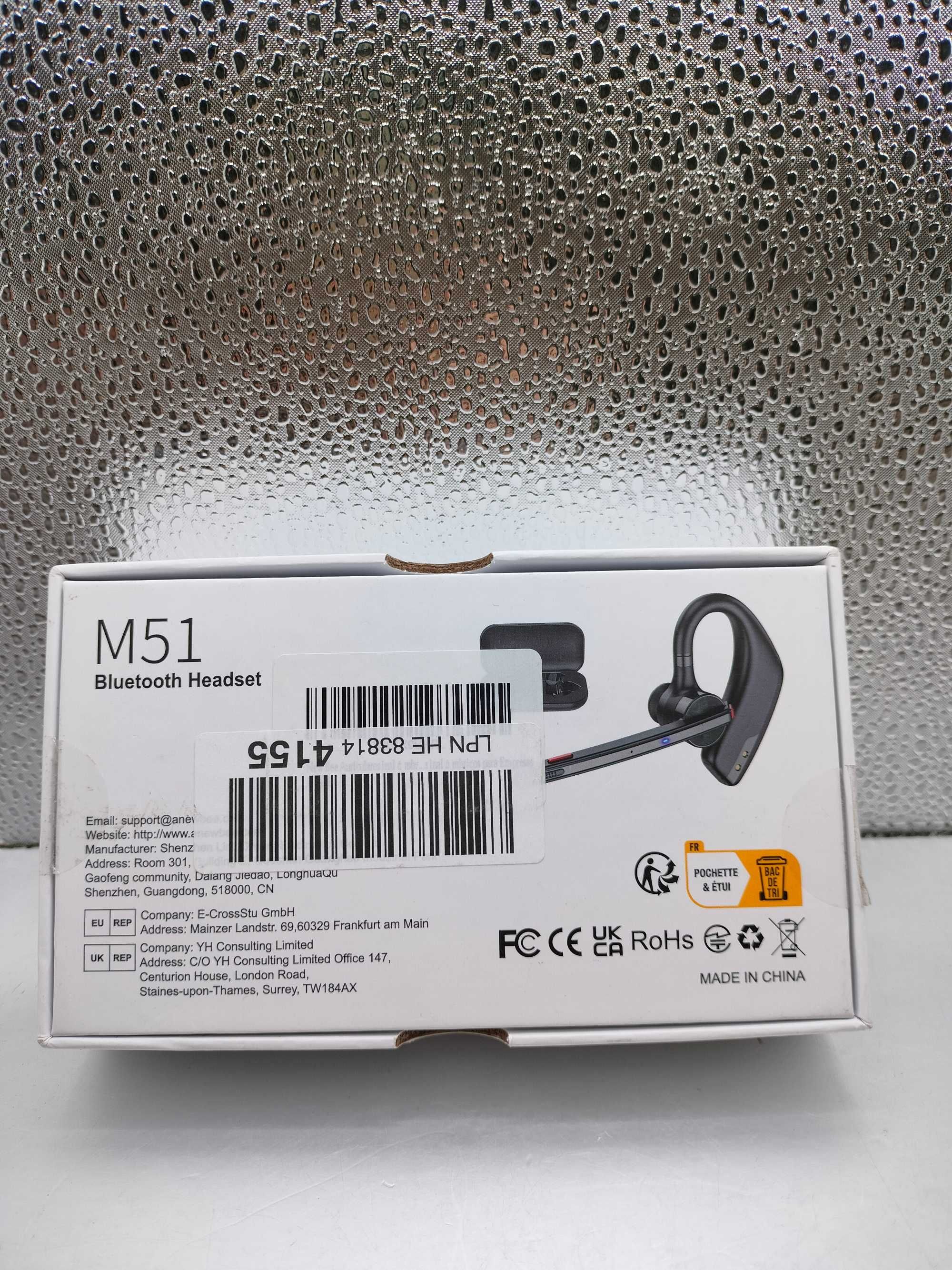Bezprzewodowa słuchawka do ucha New Bee  M51 bluetooth 5.2 czarna