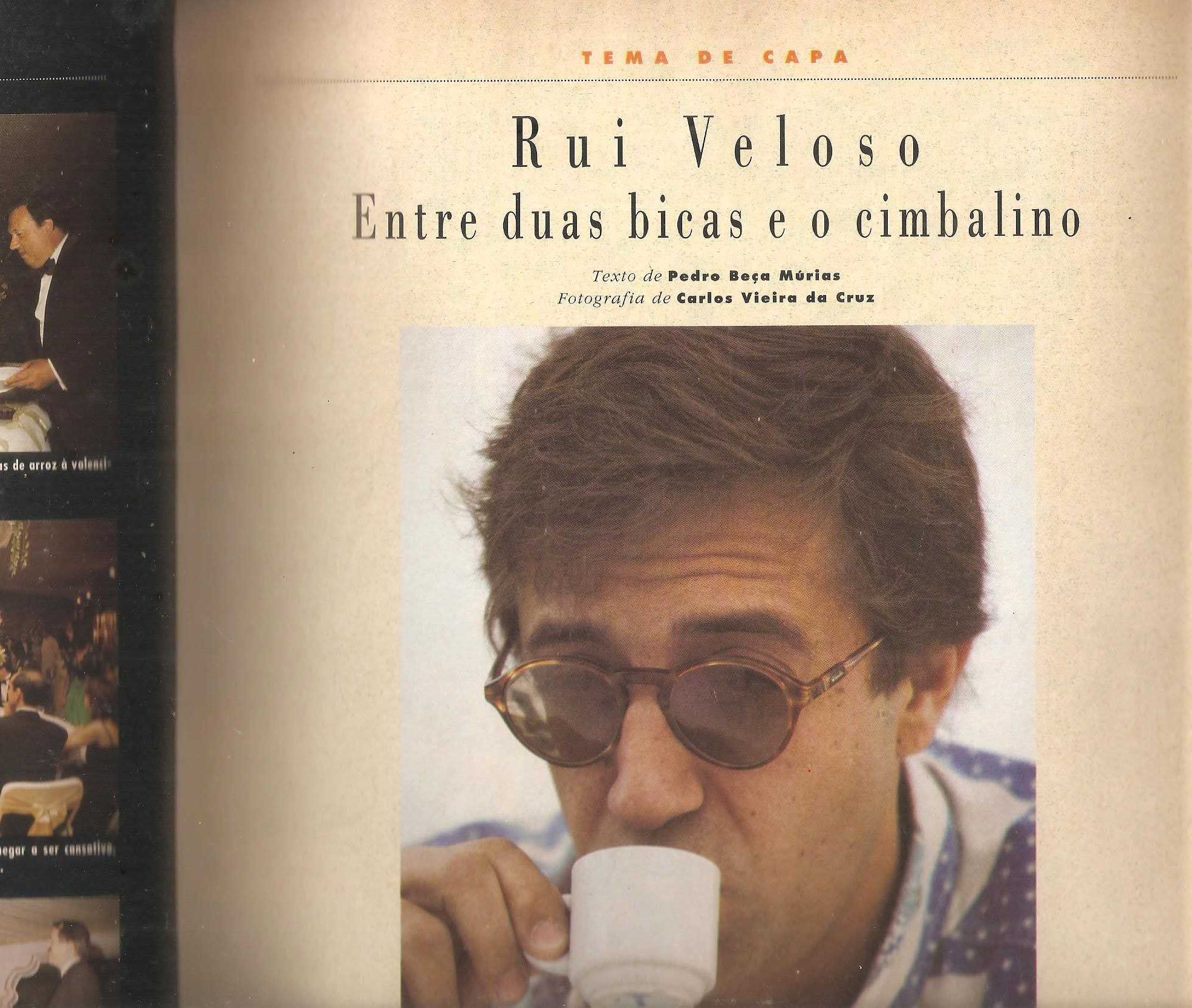 Rui Veloso 1992 na capa de revista