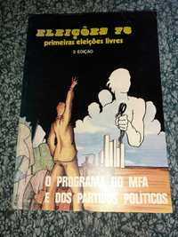 Livro o Programa do MFA e dos partidos Políticos