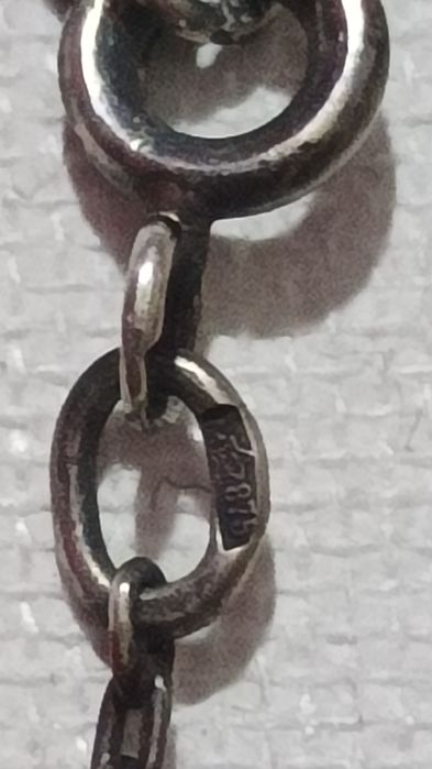 Срібне кольє підвіс з янтарем вінтаж