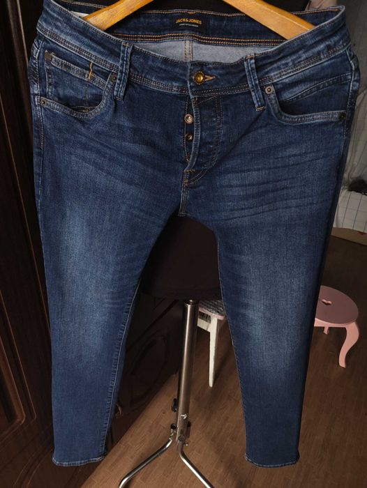 Джинсы Jack&jones Glenn jeans Дания w32 stretch blue.