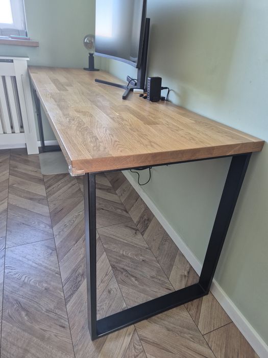 Duże biurko, proste biurko, biurko loft