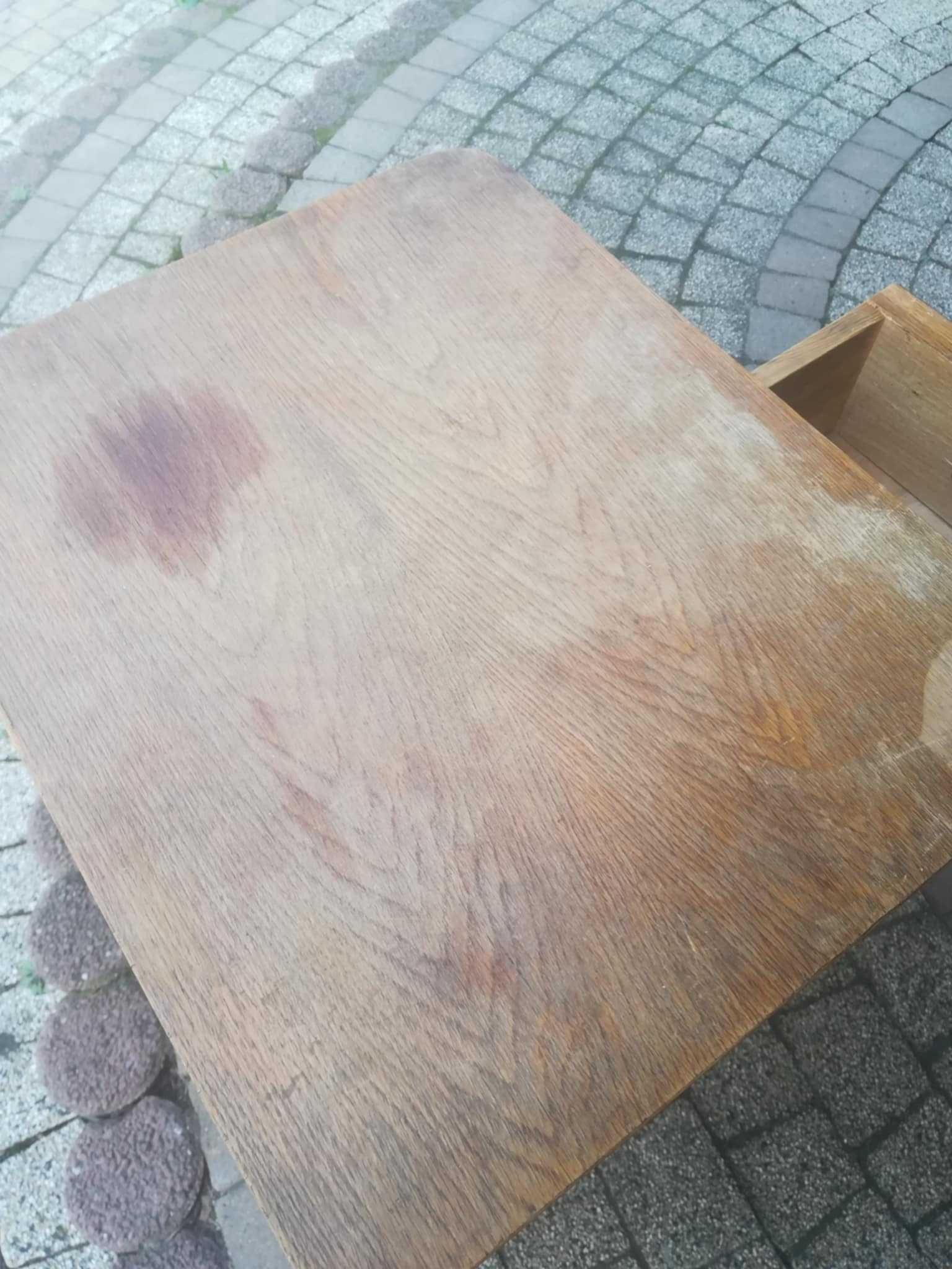 Szafka nocna stara prl dębowa