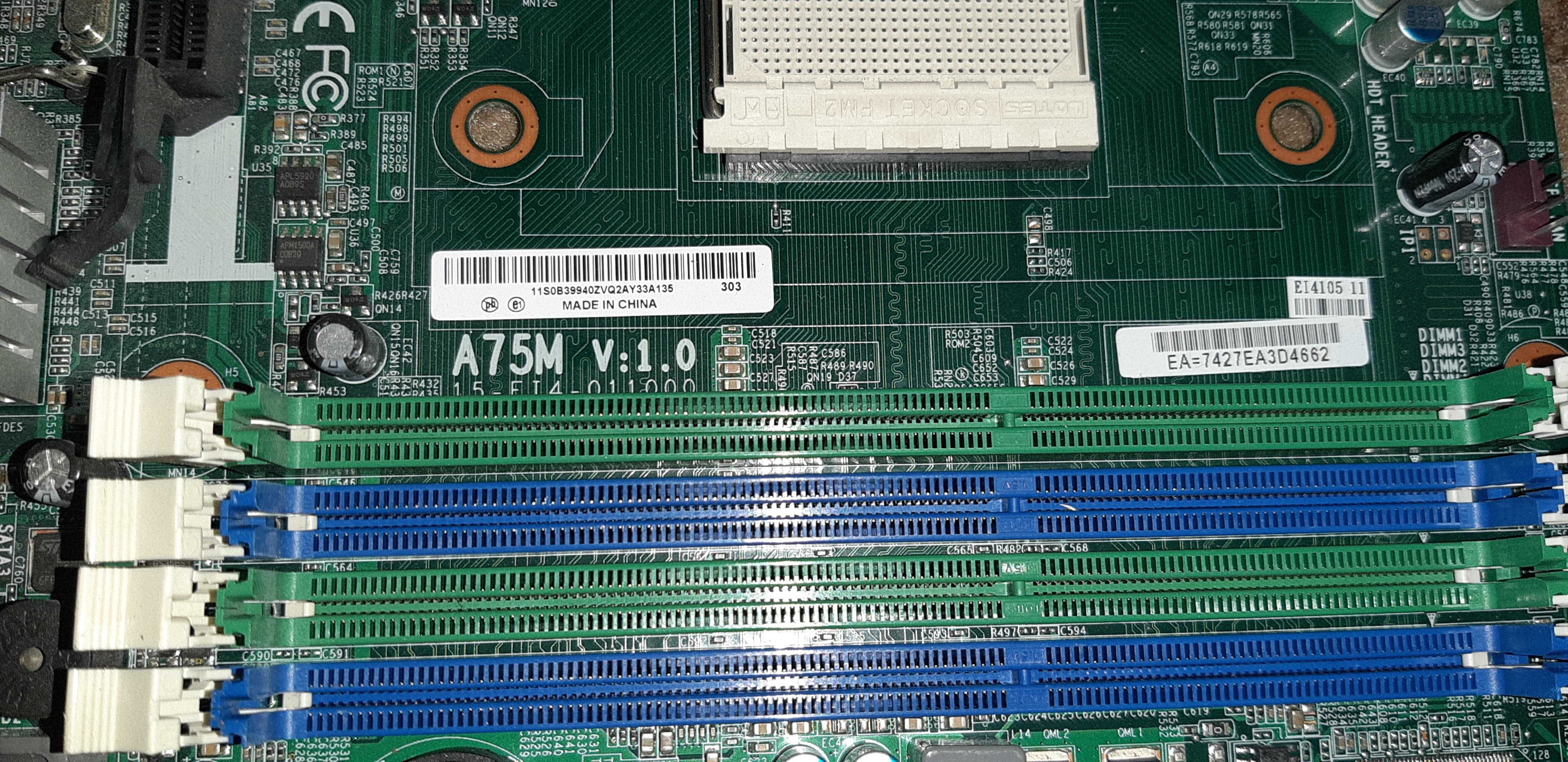 Материнська плата Lenovo A75M Micro ATX socket FM2 THINKCENTRE M78 SFF