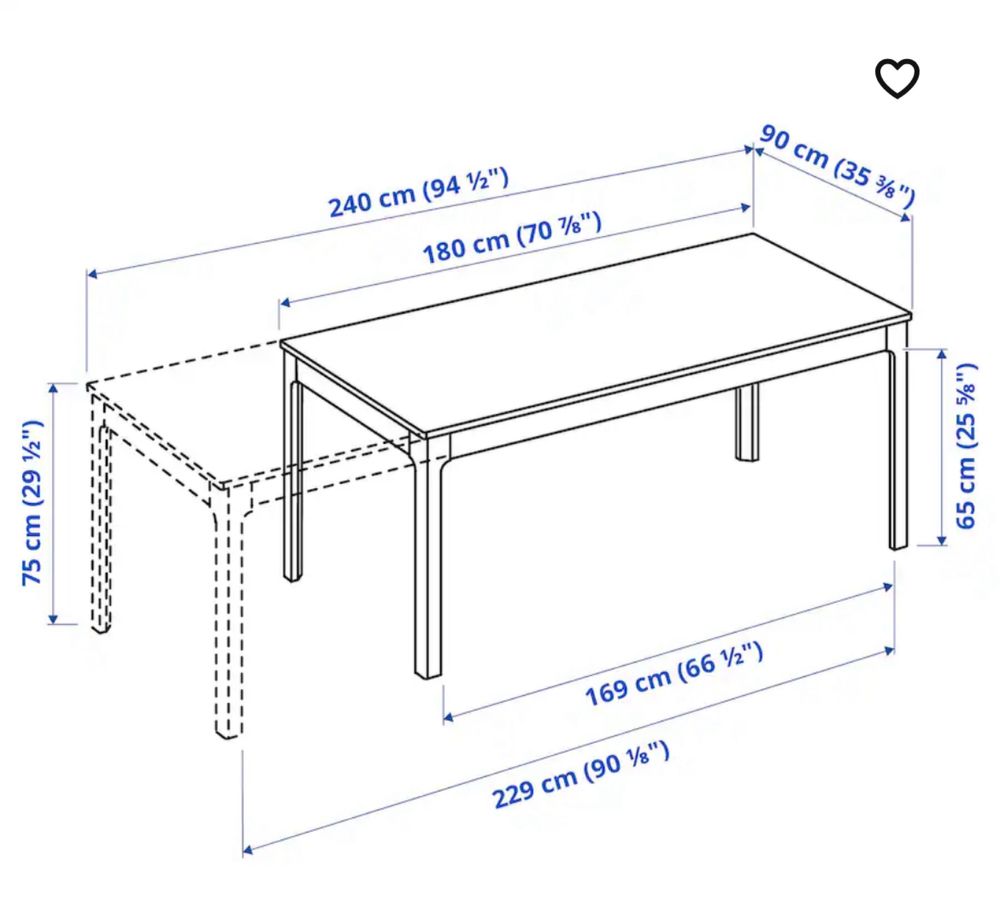 Mesa extensivel Ekedalen