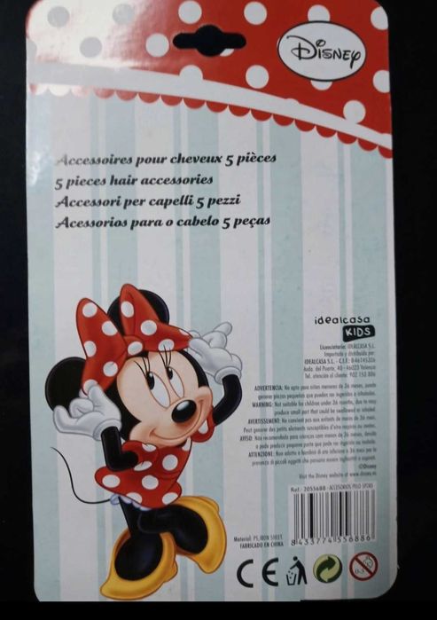 Conjunto escova cabelo Minnie