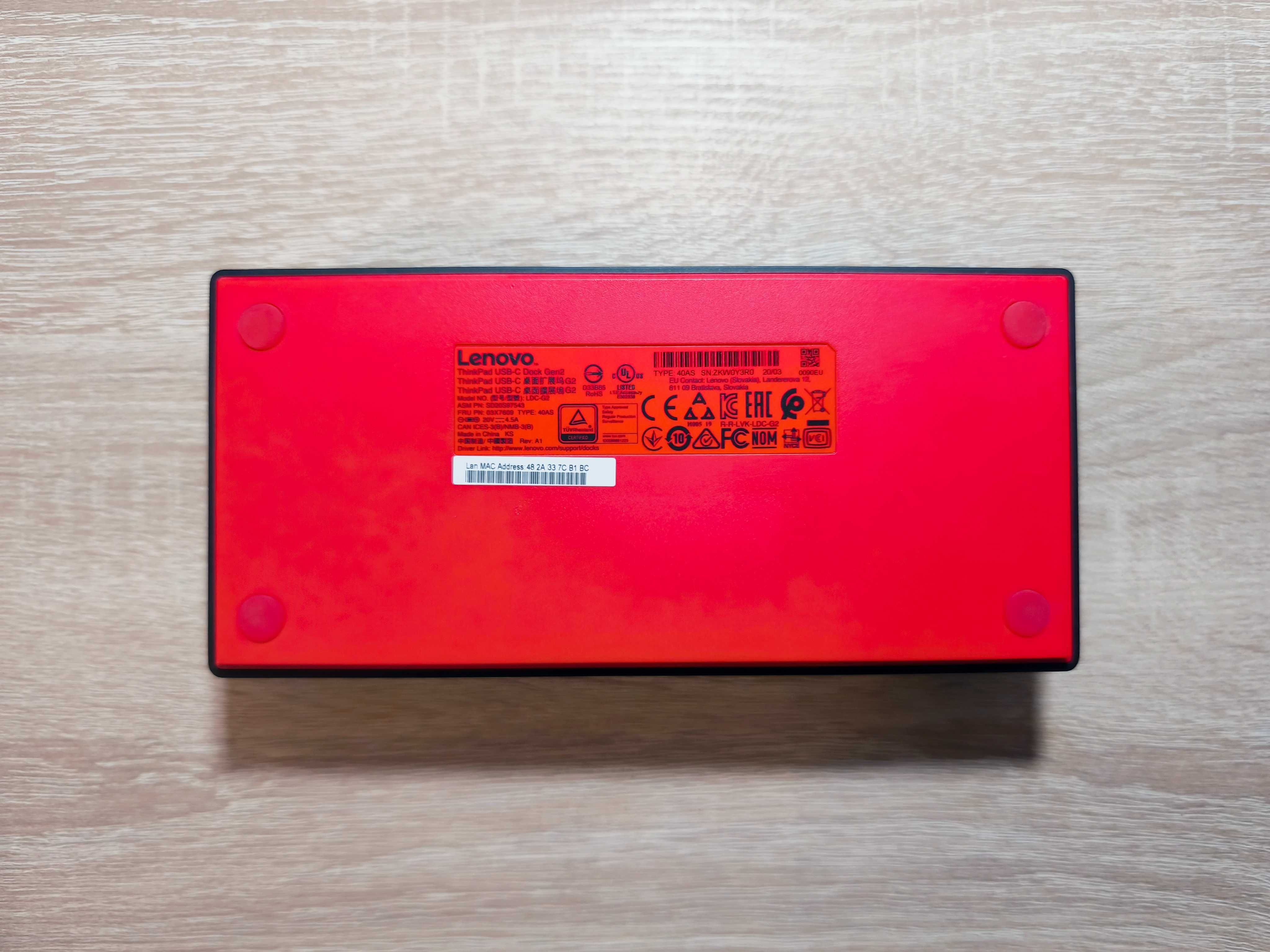 Stacja dokująca Lenovo ThinkPad USB-C Dock Gen 2