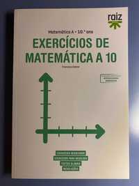 Exercícios de Matemática A - 10º Ano - Raiz Editora