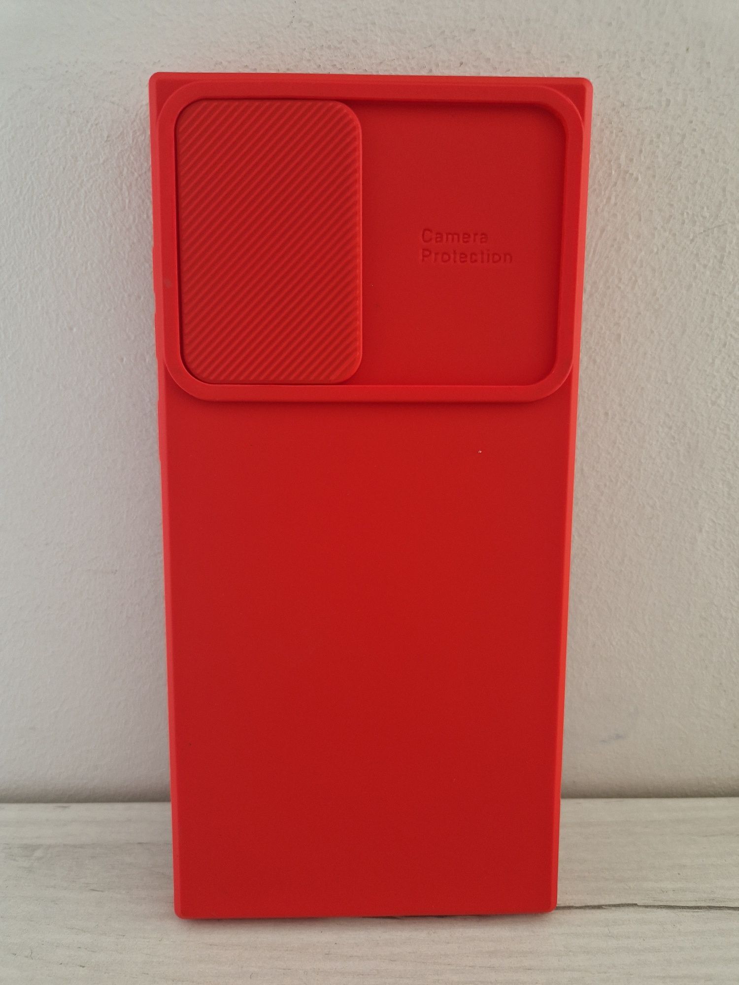 Camshield Soft do Samsung Galaxy S22 Ultra Czerwony