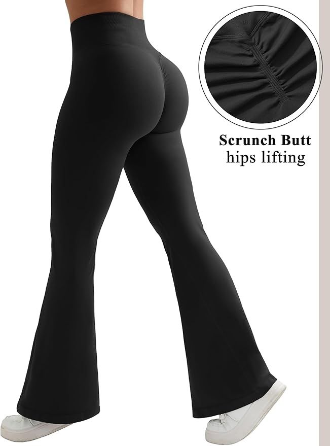 Legginsy dzwony bezszwowe wysoki stan