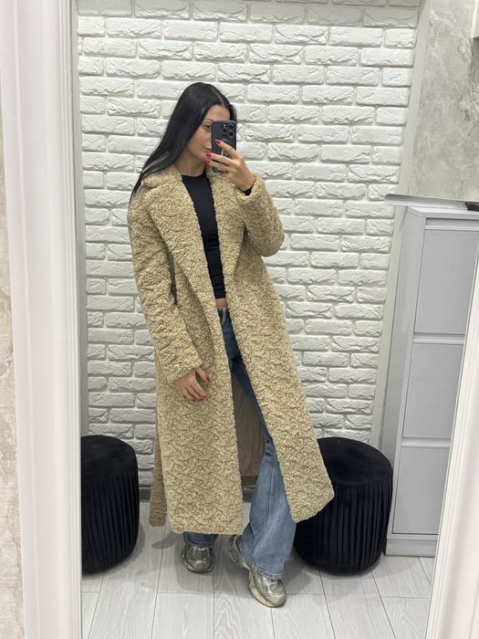 Шуба zara довга максі хс с