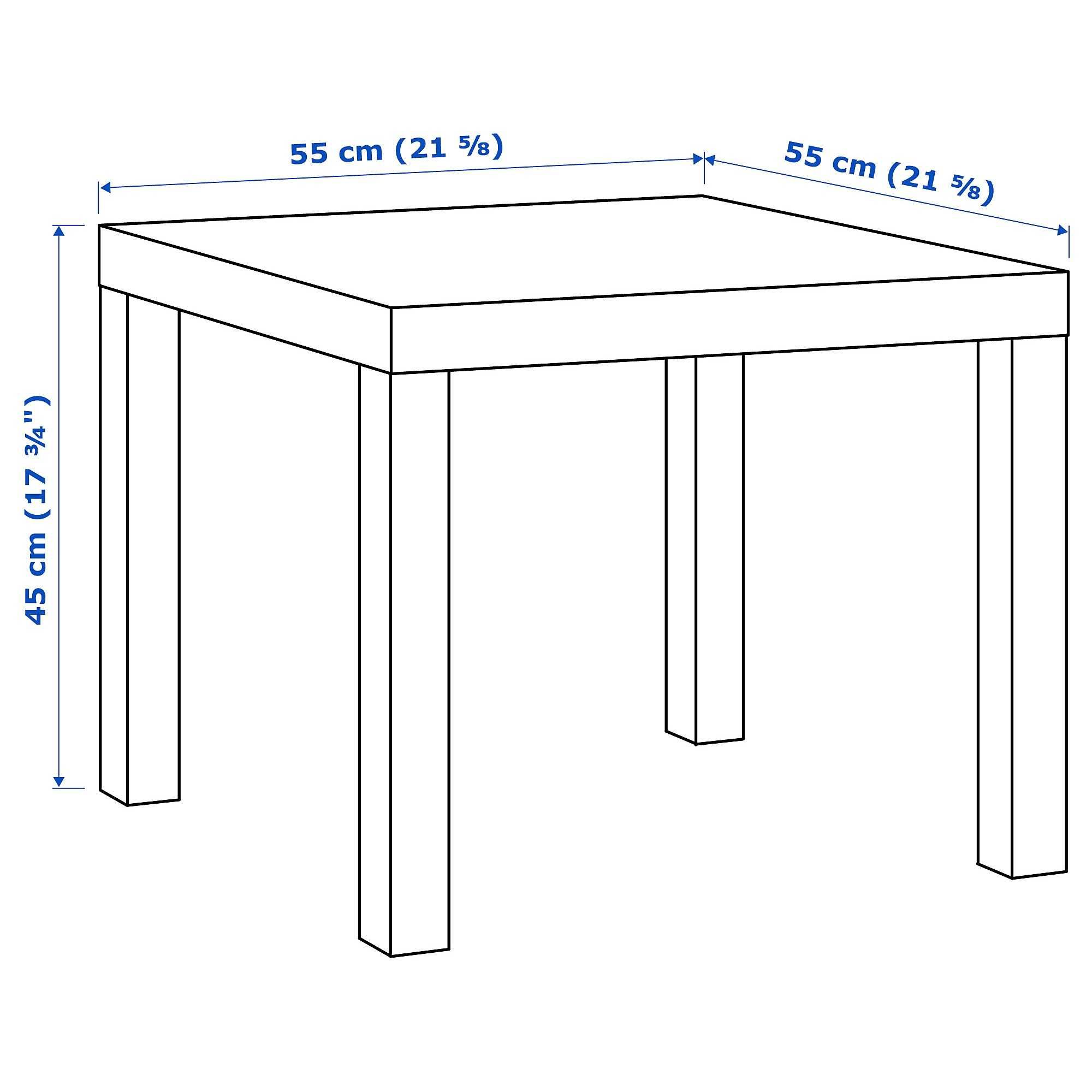 Ікеа Журнальний столик LACK 55х55 см чорний стіл ікеа стол