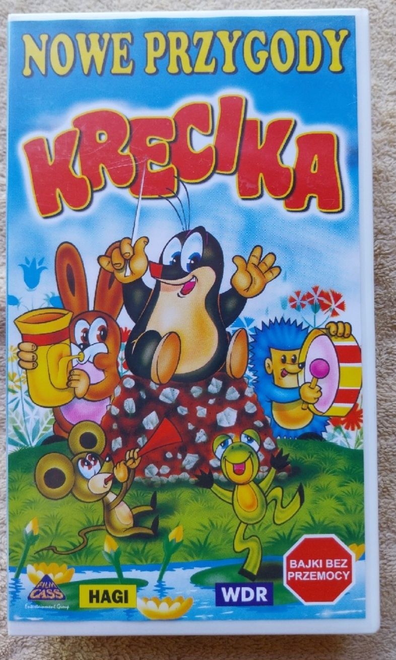 Shrek Smerfy Krecik Lassie film vhs
