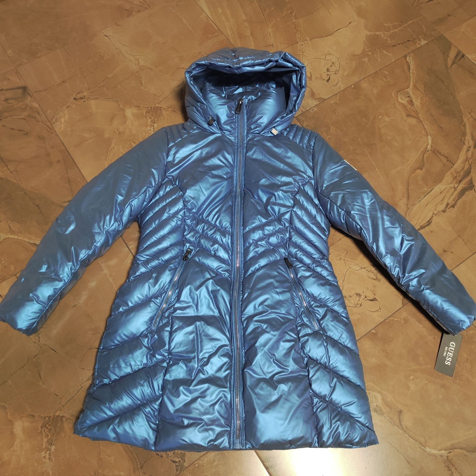 Куртка пальто пуховик GUESS  Размер M и L  Оригинал Гесс klein