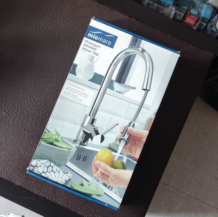 Bateria kuchenna z wyciąganą wylewką Miomare (Lidl).