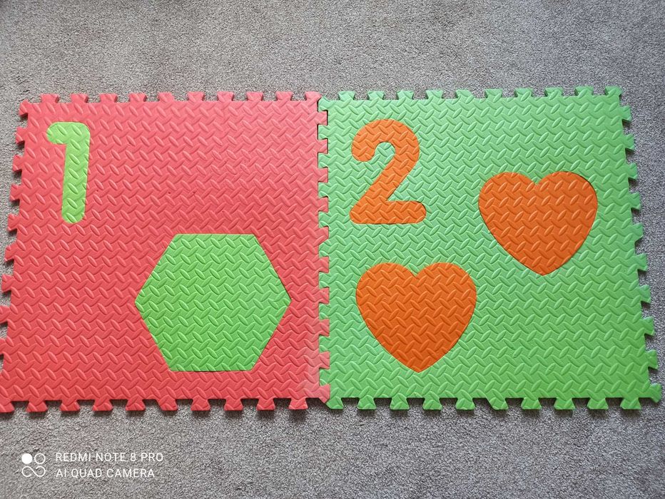 Килимок карімат дитячий цифри пазл