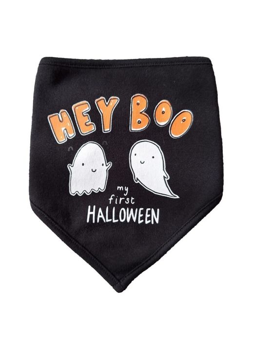 George czarna apaszka chustka na zatrzask śliniak śliniaczek halloween