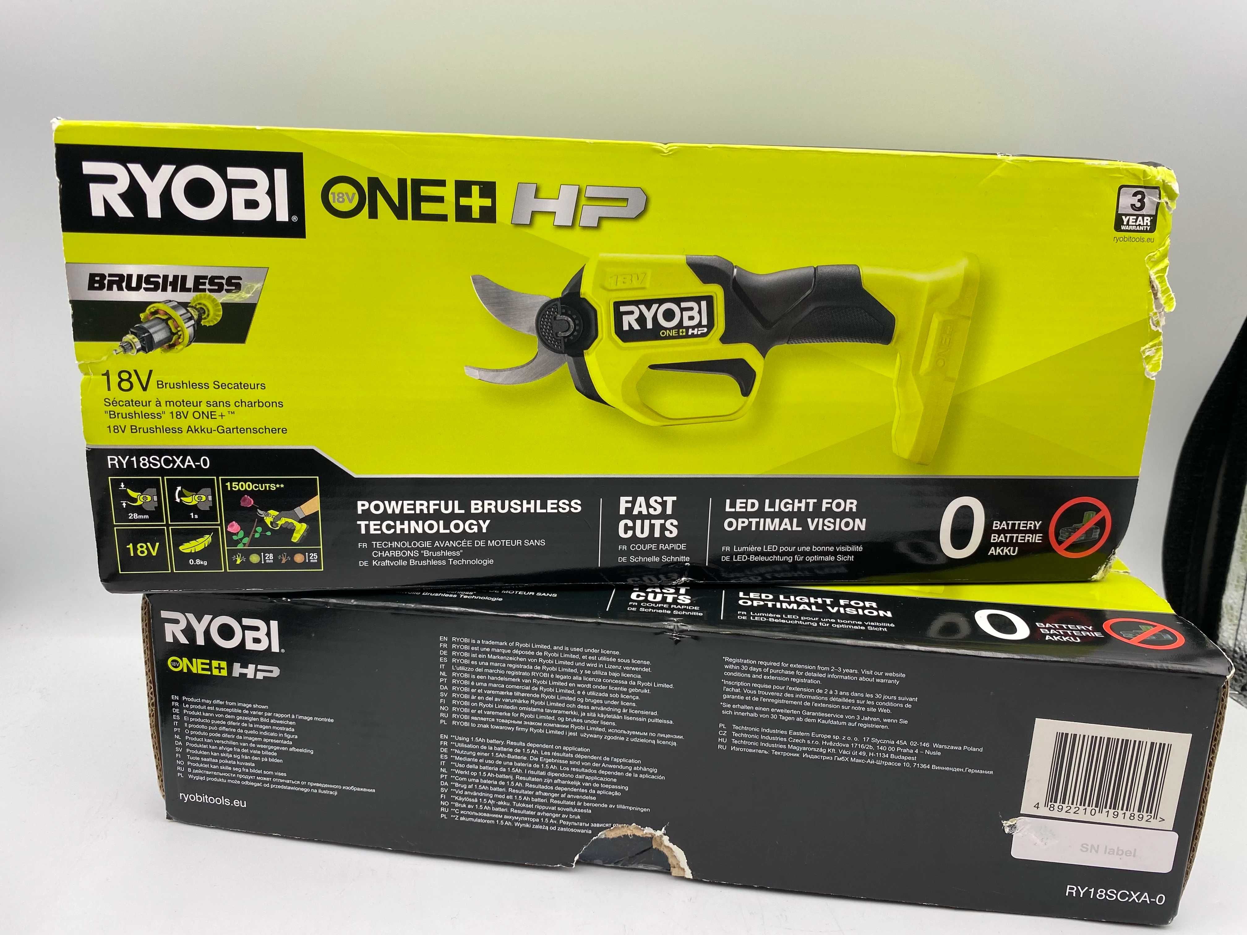 Sekator akumulatorowy Ryobi RY18SCXA-0