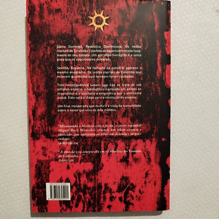 Livro O mistério do túmulo de Colombo - Miguel Ruiz Montanez