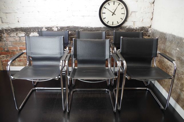 Krzesło inspirowane Mart Stam Mateo Grassi Italy lata 80 vintage