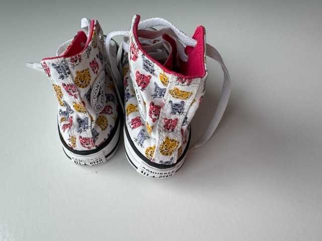 Mega kozackie Oryginalne trampki Converse za kostkę z nadrukiem roz 30