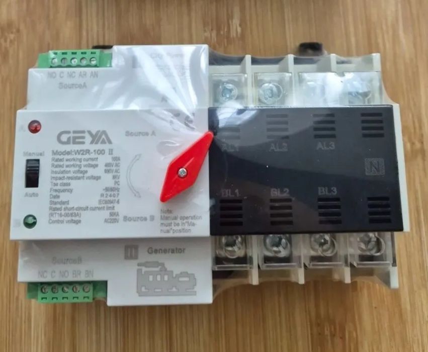 АВР, Автомат ввода резерва 2P, 4Р,G2R-63 GEYA