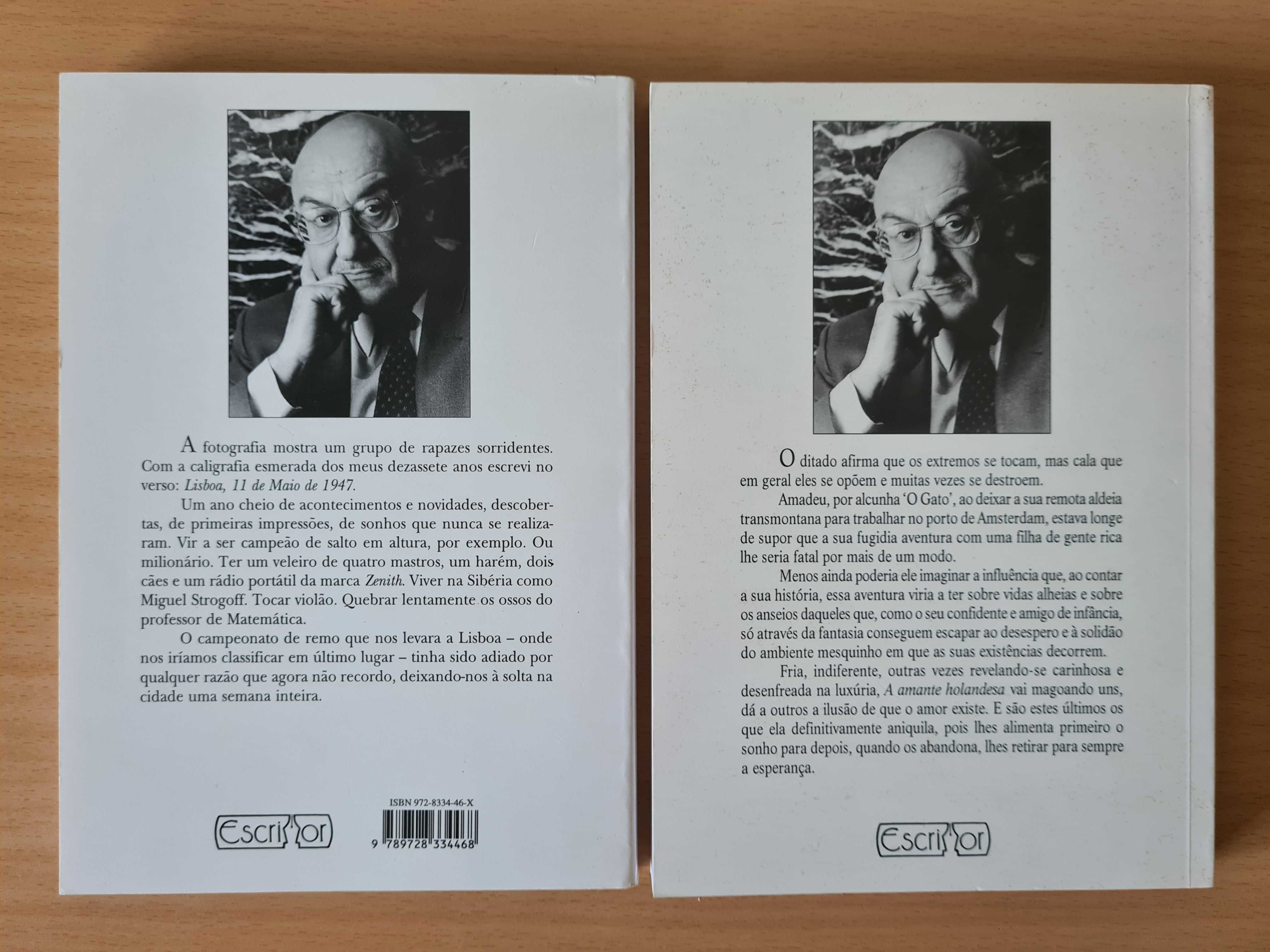 Livros "A Amante Holandesa" e "O Joalheiro" de J. Rentes de Carvalho
