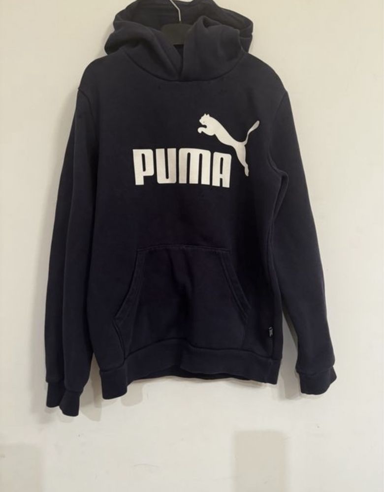 Толстовка, худи, на флисе Puma оригинал на мальчика 11-12 лет 152 р