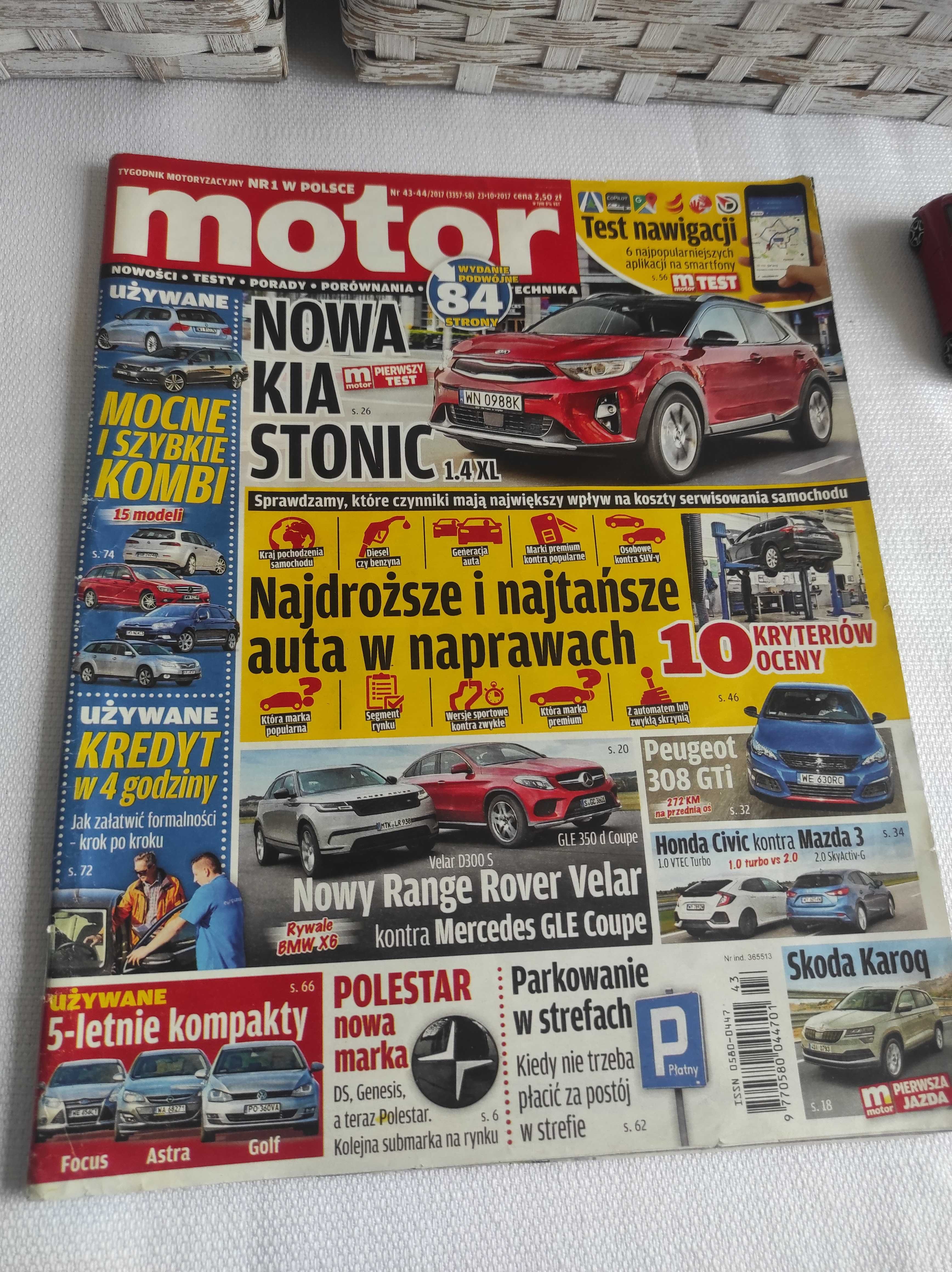 Czasopismo Motor WYSZUKAJ Auto 43-44/2017 Venga CLS GLE Astra Polestar
