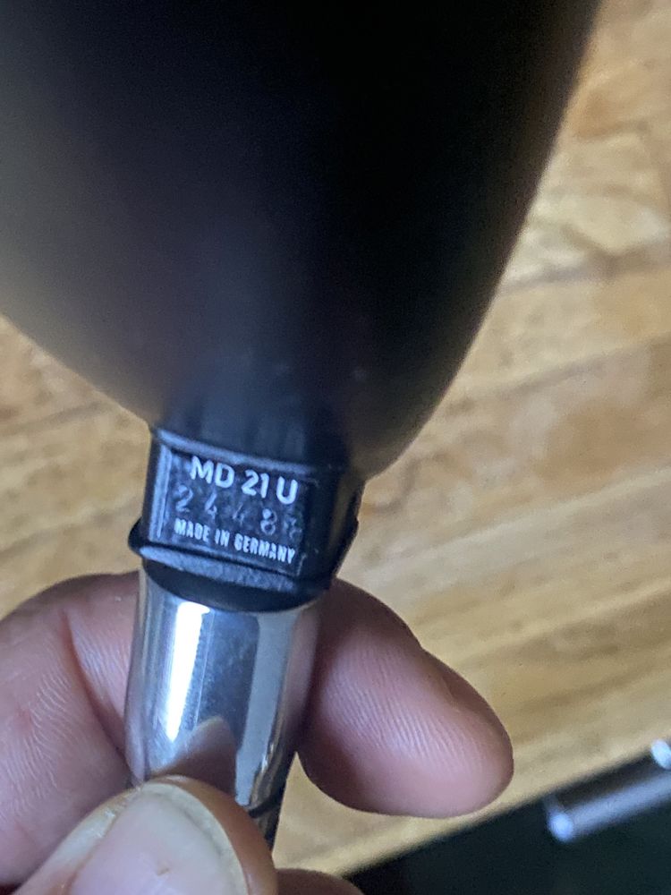 Sennheiser MD 21 dookólny mikrofon dynamiczny  vintage