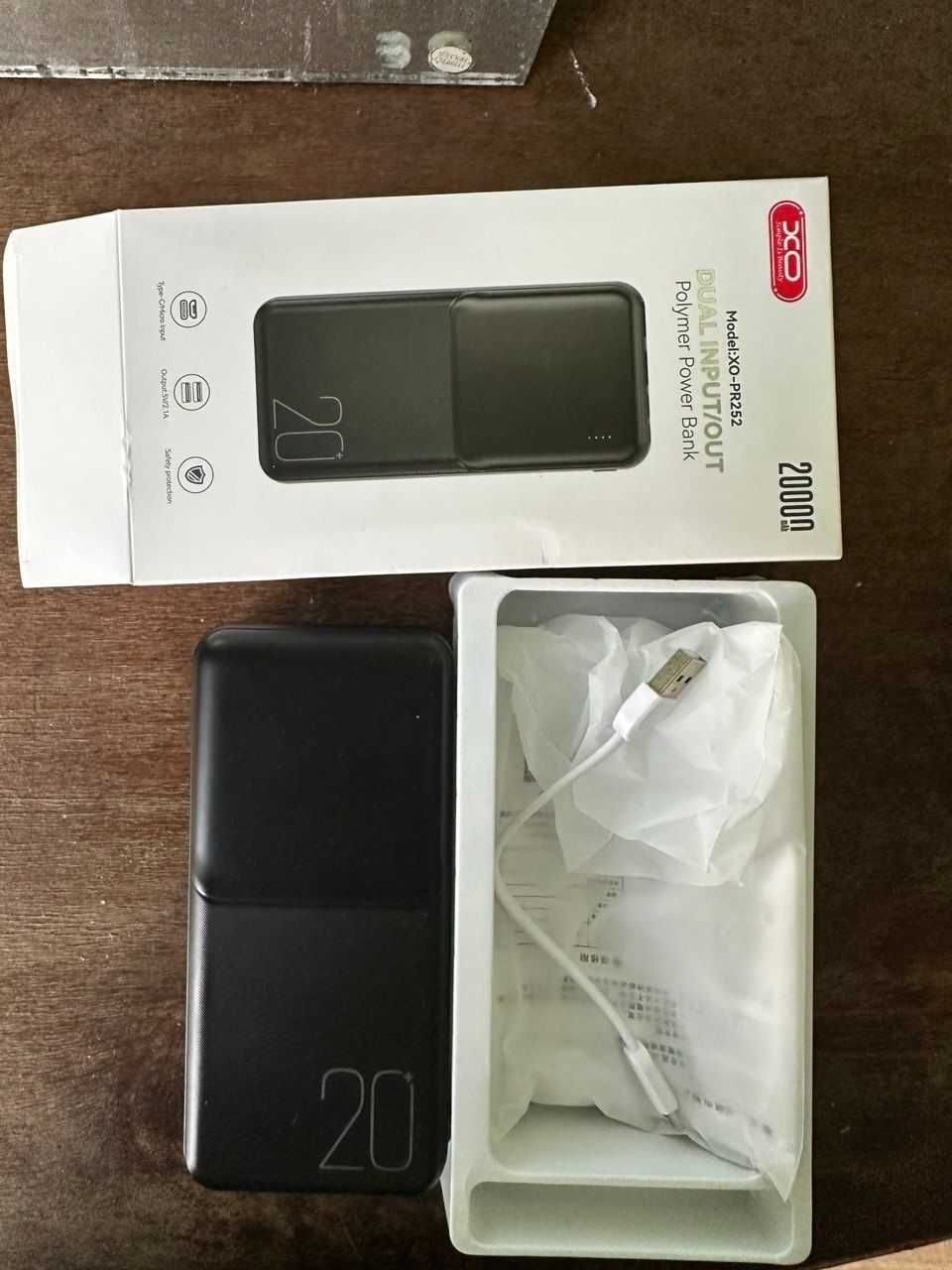 Powerbank XO PR252 20000 mAh 22.5W Чорний