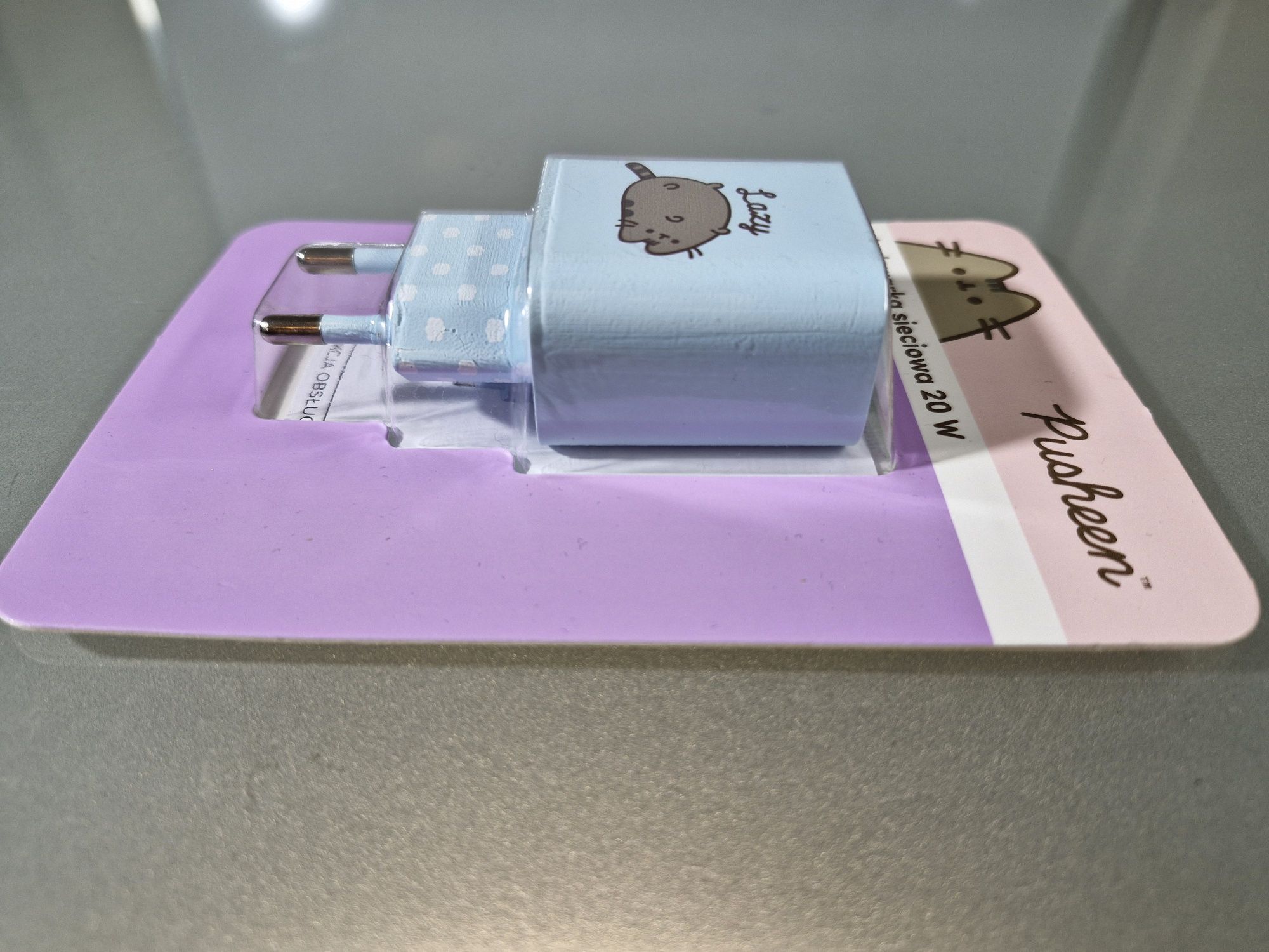 Pusheen Ładowarka Sieciowa 20W USB-A USB-C Niebieska