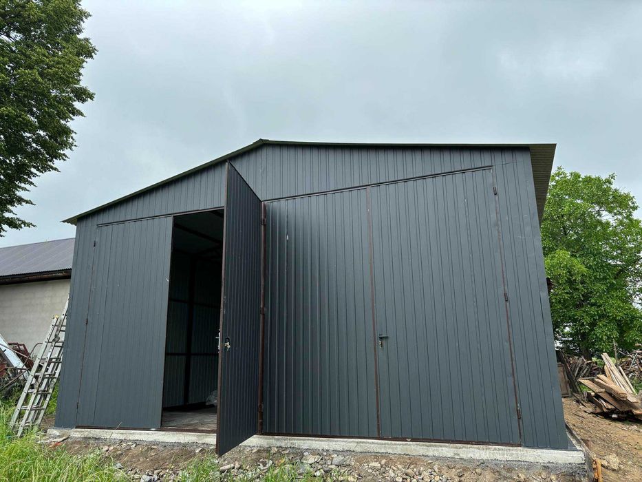 Duży Garaż Blaszany|WIATA - HALA - Schowek|Magazyn Rolniczy – ROMSTAL*