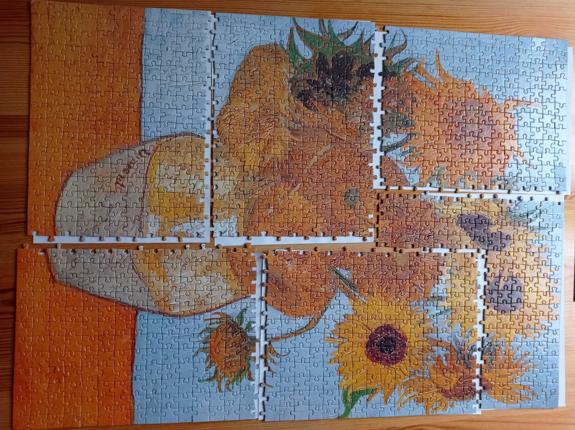 Ułożone Puzzle słoneczniki 1000 sztuk Clementoni