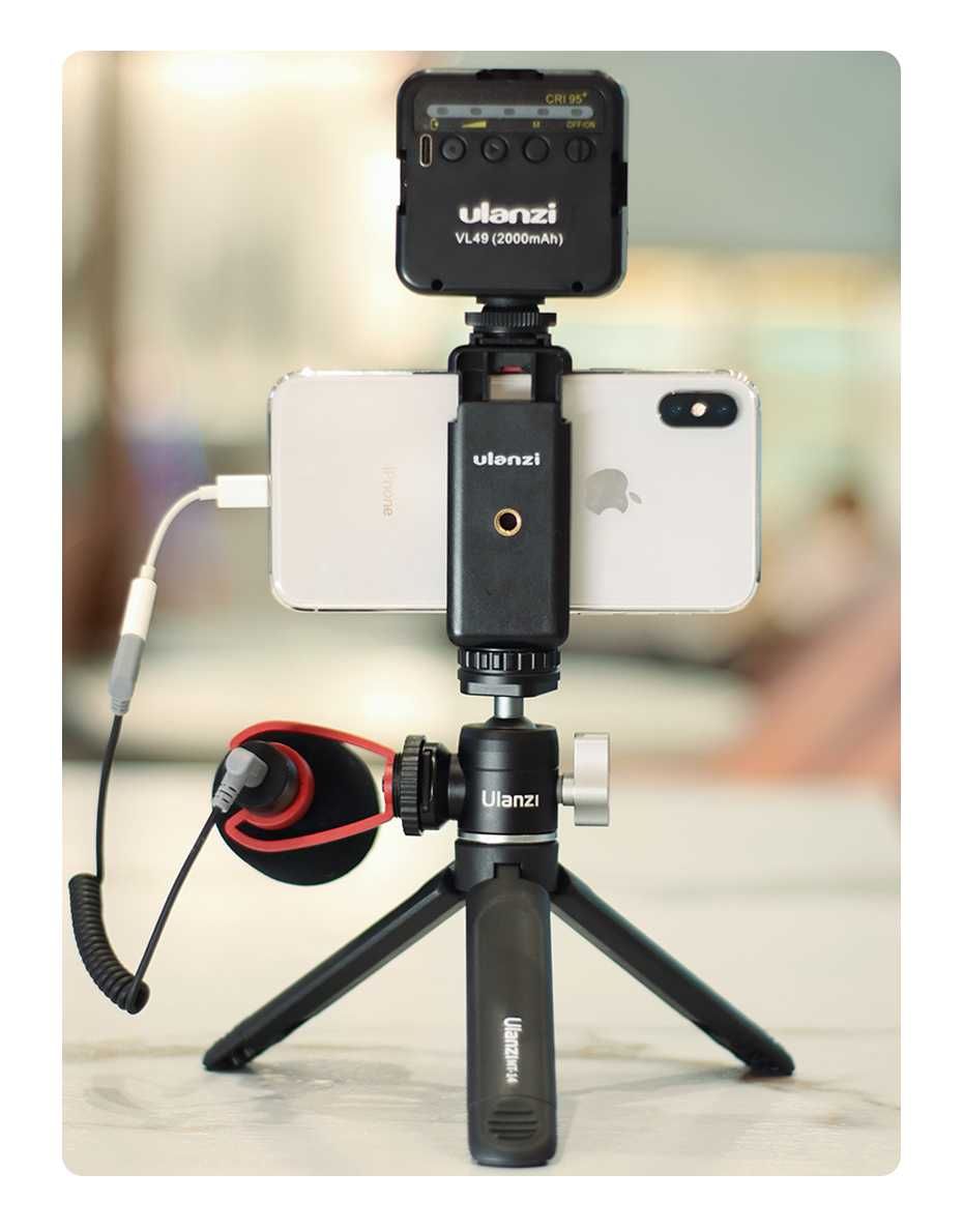 Ulanzi U-Vlog lite Mini statyw z głowicą kulkową 360 ° Selfie Stick