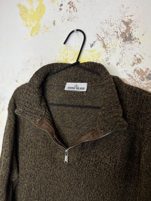 Свитер зипка 1/3  кофта Stone Island оригинал винтаж размер L