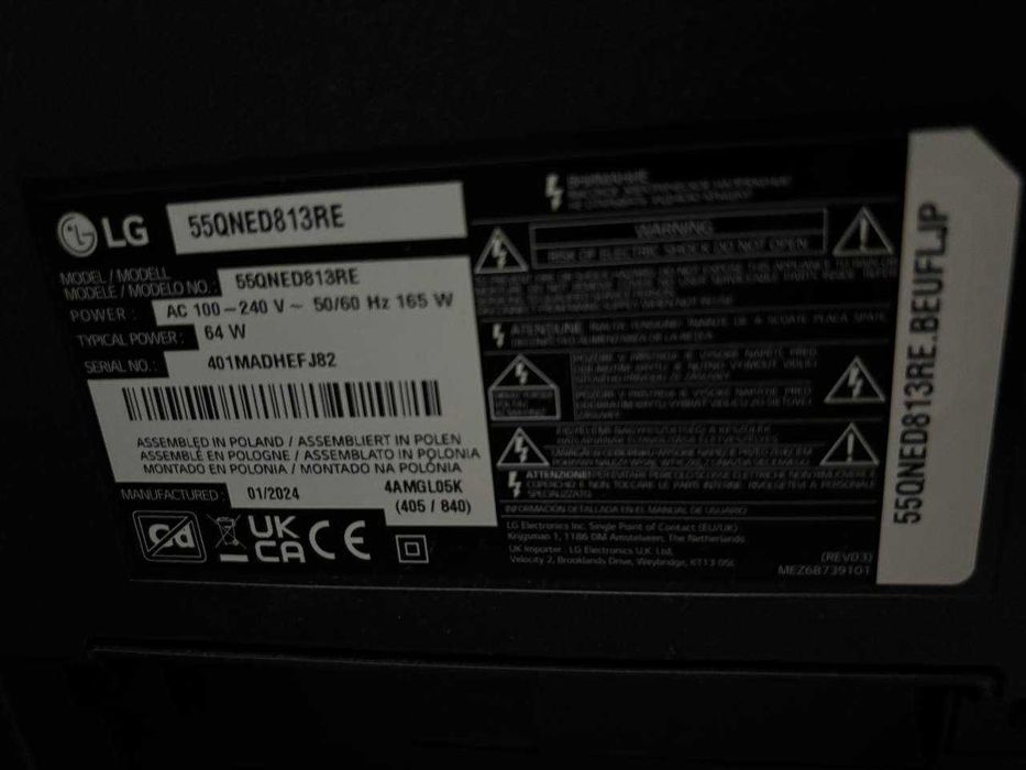 Telewizor LG 55 QNED 4K Smart TV 55QNED81