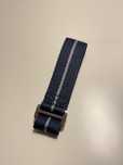 Pasek do zegarka granatowy nylon nato rzep 22mm