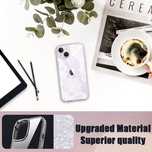 Etui do iPhone 11 Pro - Transparentne z Białym Motywem Kwiatowym