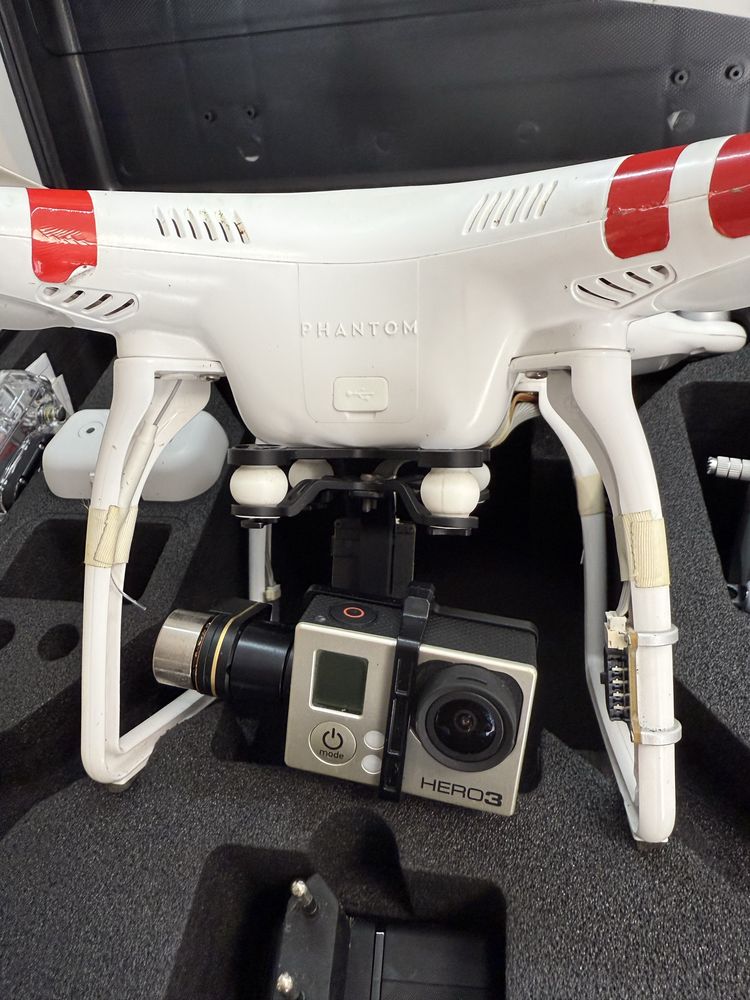Dron DJI Phantom II + GoPro Hero 3 + mega zestaw