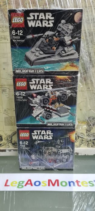Lego star wars microfighters serie 1, 2, 3, 4 e outras. Selados.