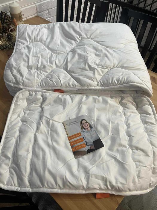 Sleepling Komplet kołdra i płaska poduszka dla dzieci