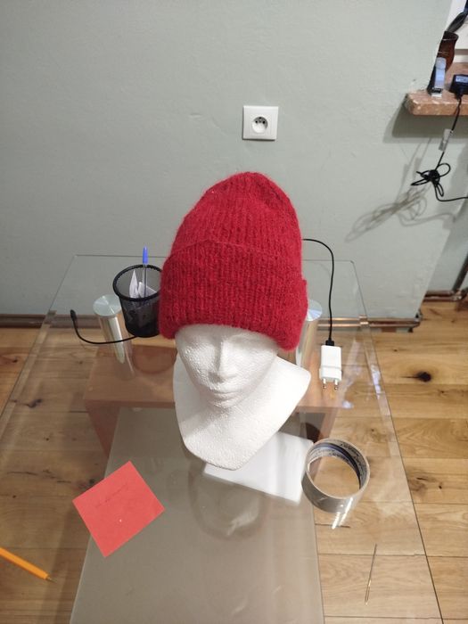 Czapka damska hand made alpaka