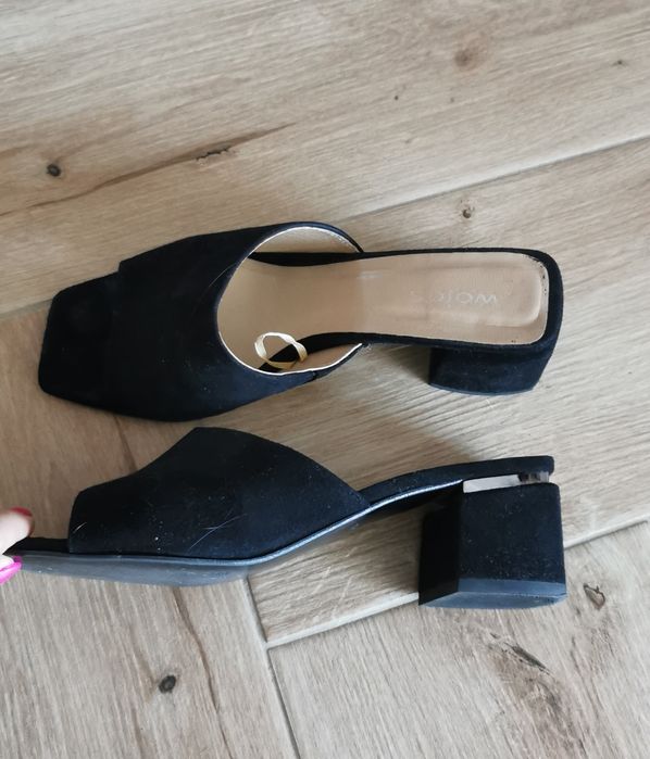 Klapki skórzane Wojas 38