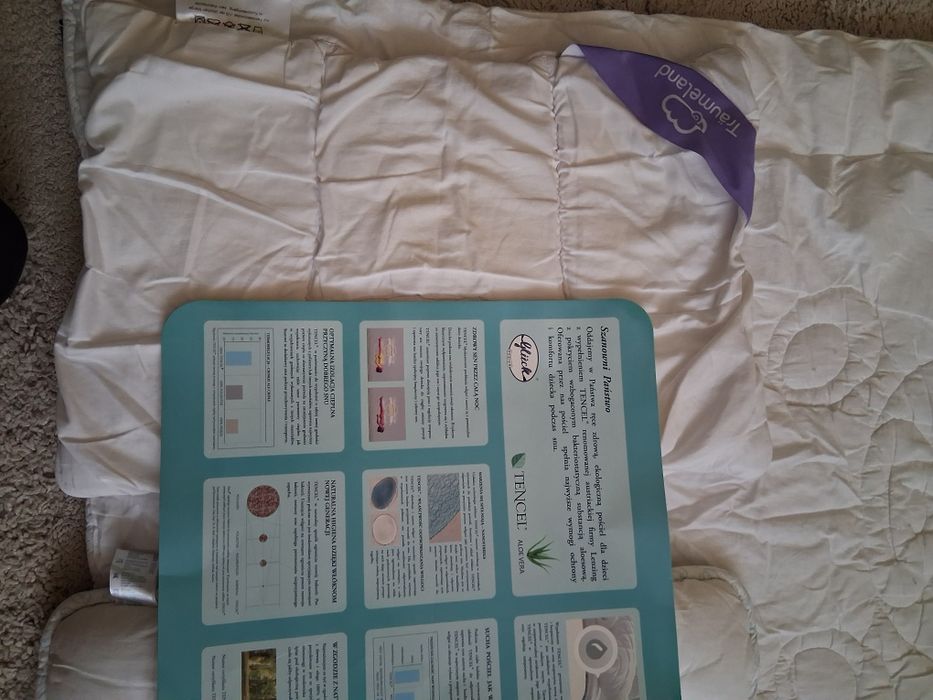 Kolderka i poduszeczka dla niemowlaka firmy Lenzing