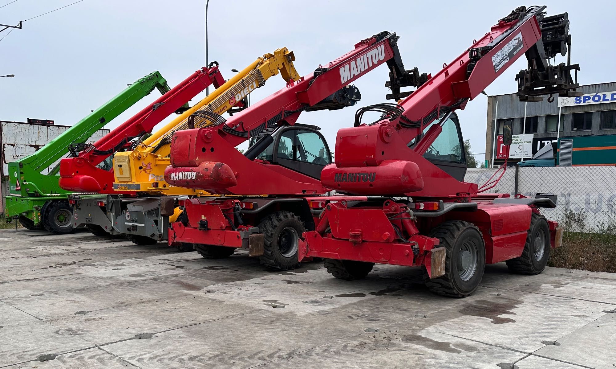 Wynajem ładowarek teleskopowych MANITOU, MERLO, JCB, DIECI