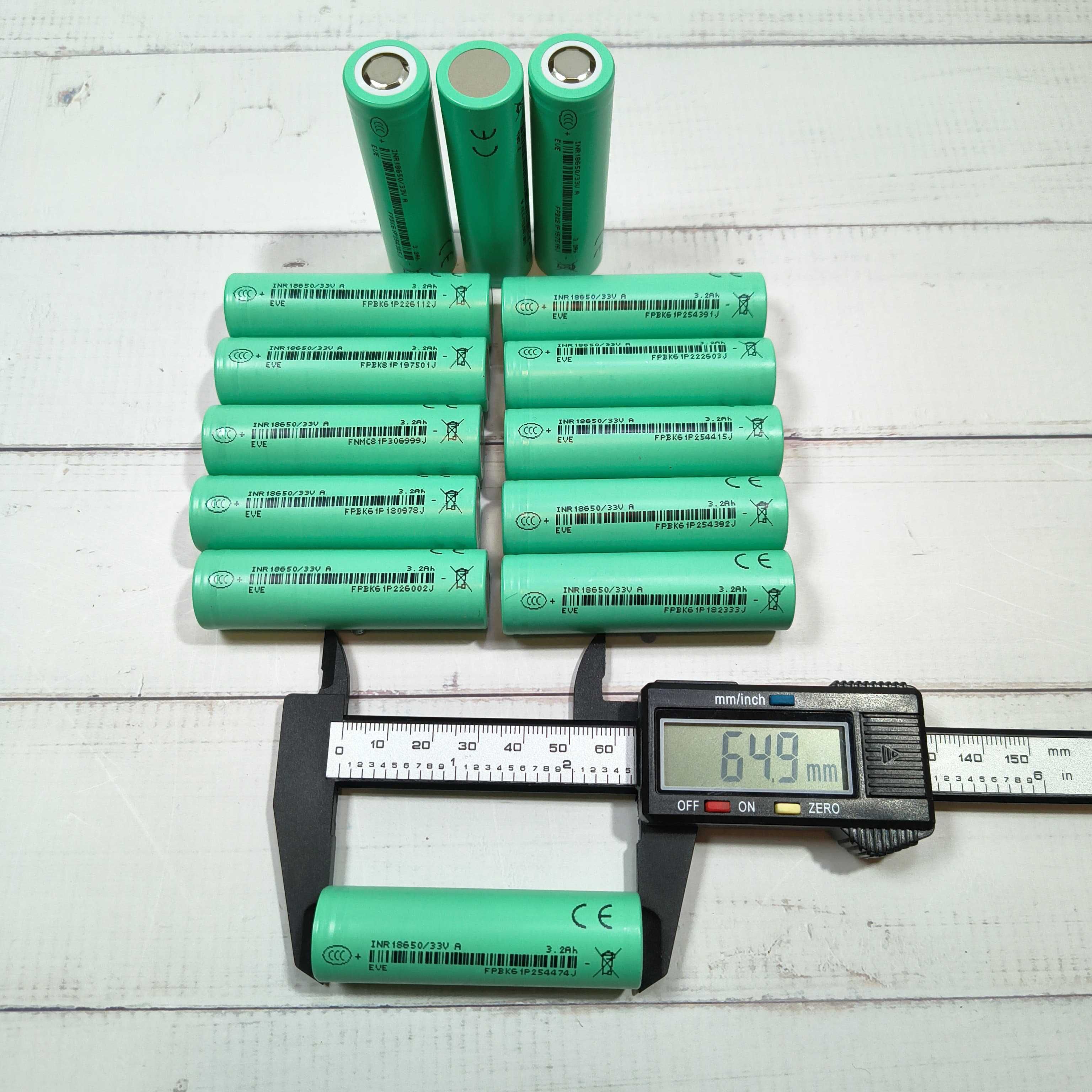 Купить аккумулятор для фонарика 18650 EVE INR18650 - 33VA 3300mAh 10A