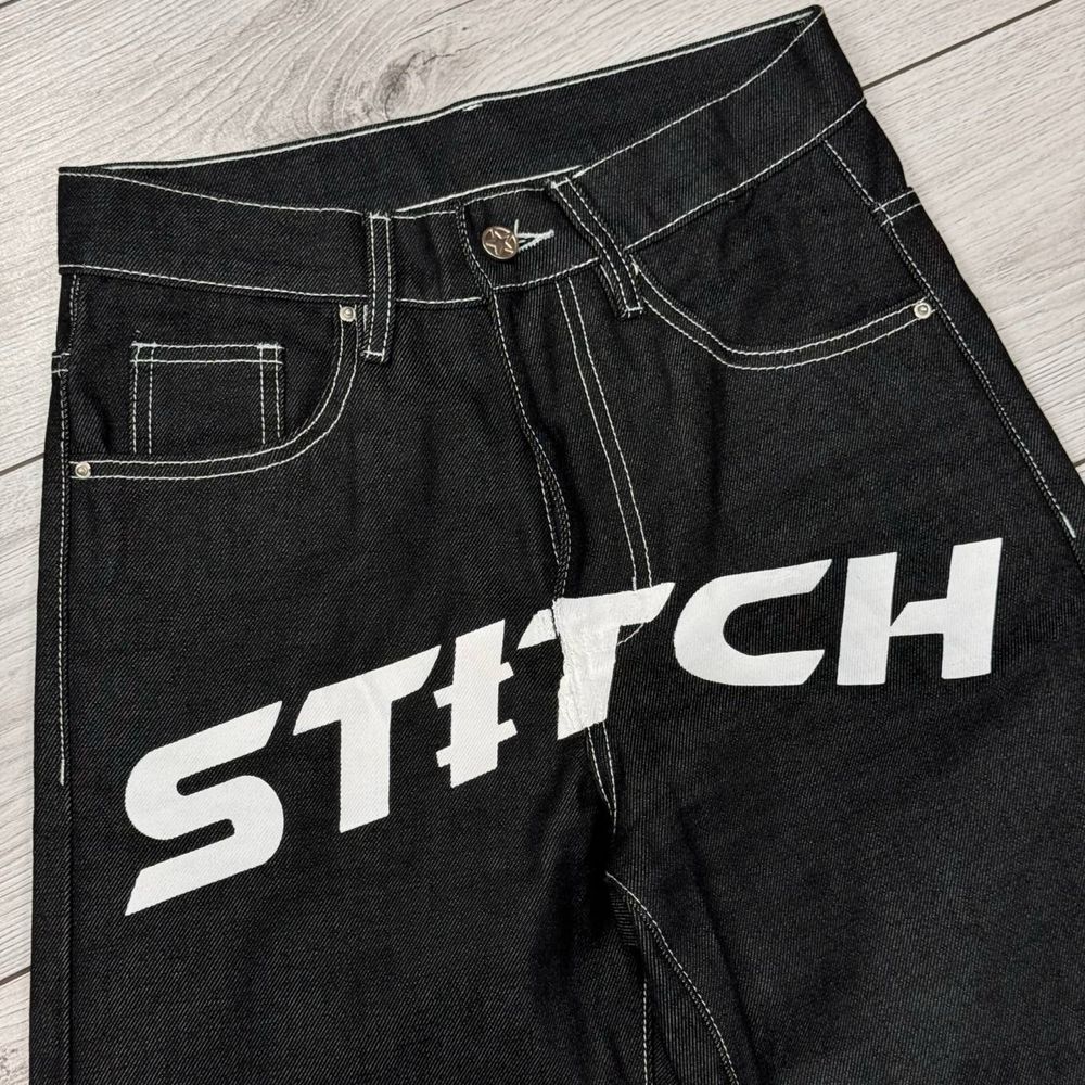 Унисекс Джинсы Stitch Pants классические брюки штаны y2k